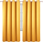 LEMOMO Yellow Thermal Blackout Curtains/52 x 72 Inch/Set of 2 Panels Room - Image 2