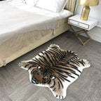 Tiger Print Area Rug Faux Cowhide Skin Hide Animal Printed Rugs Cute Carpet - Image 5