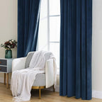 MIULEE Navy Blue Velvet Curtains 84 inches - Image 7