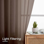 OWENIE Sheer Curtains 54 inches Long - Image 3