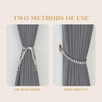 NICEEC 4 Pack Natural Cotton Rope Curtain Tiebacks Elegant Boho Style - Image 5