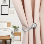 Sumnacon Set of 2 Decorative Curtain Holdbacks, Wall Mounted Aluminum Alloy - Image 4