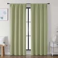 Simplebrand Ava Sage Green Blackout Curtains by Simplebrand