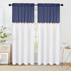 FRAMICS Farmhouse Cotton Linen Curtains by FRAMICS