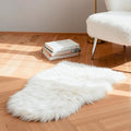 linmopm Faux Fur Rug Sheepskin Shag Fluffy Fuzzy White 2x3 ft Small Rugs by Limopmfauxfurproducts