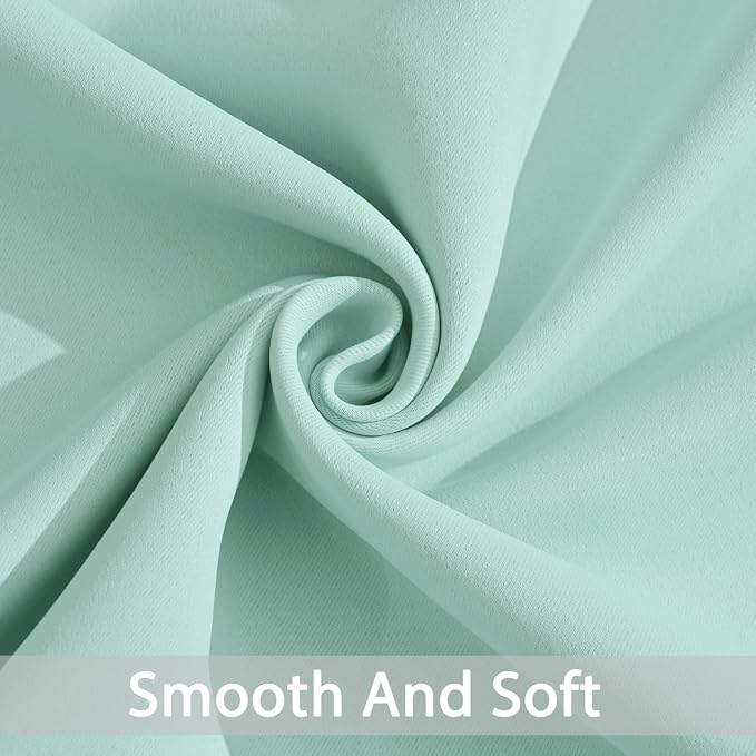 Yakamok Wide Thermal Blackout Patio Door Curtain Panel, Aqua Grommet Sliding - Image 5