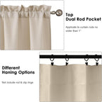 OWENIE Bob 1 PCS Linen Valances - Image 4