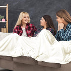 Buryeah 12 Pcs Flannel Throw Blanket Bulk 50 x 60 in Sleepover Blanket Outdoor - Image 5