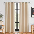 NICETOWN Room Darkening Draperies Window Curtain Panels, Biscotti Beige by NICETOWN