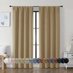 Simplebrand Ava Taupe Blackout Curtains by Simplebrand