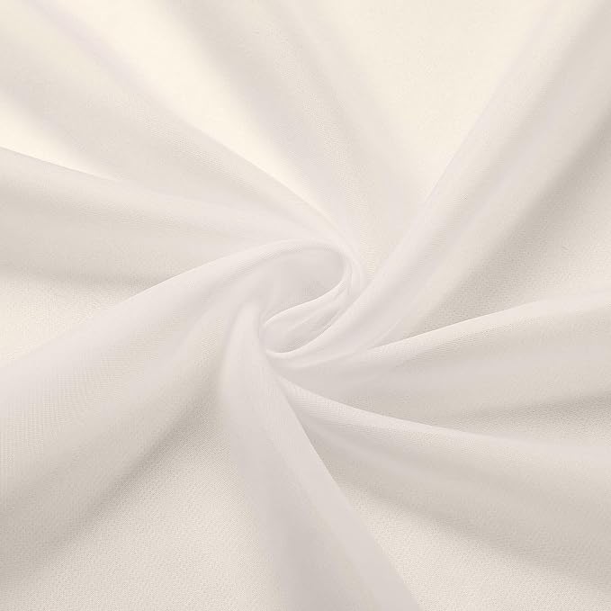 Cafe Curtains 36 Inch Length Tier 2 Pieces, Modern Soft Airy Sheer Kitchen - Image 8