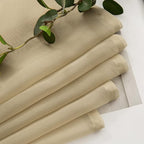 MIULEE 2 Panels Kitchen Tiers Half Window Sheer Curtains Rod Pocket Translucent - Image 5