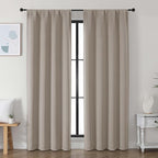 Simplebrand Ava Stone Blackout Curtains by Simplebrand