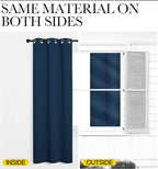 NICETOWN Moroccan Blue Blackout Curtains 86" Long, 2 Pieces - Image 6