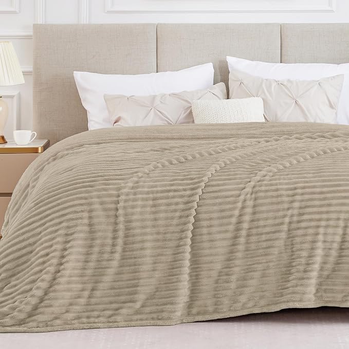 BEDELITE Blankets Queen Size for Bed, 300GSM Soft & Warm Fleece Blanket by BEDELITE