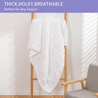 Bigacogo Chunky Knit Throw Blanket - Image 6