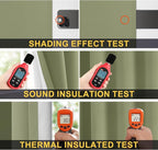 Yakamok 100% Blackout Curtains for Living Room, Thermal Insulated Blackout - Image 5