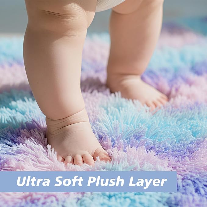 8x10 Fluffy Area Rugs for Living Room, Shag Area Rug for Bedroom, Soft Fuzzy - Image 2