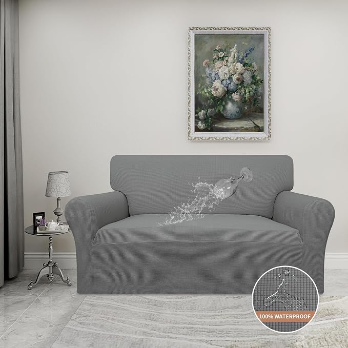 Easy-Going 100% Waterproof Loveseat Couch Cover, Dual Waterproof Sofa Cover - Image 2