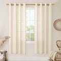 LAMIT Beige Linen Curtains for Living Room 78 Inch Length, Faux Linen Textured by LAMIT