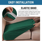 H.VERSAILTEX Velvet Stretch Couch Cushion Cover Plush Cushion Slipcover Cushion - Image 4