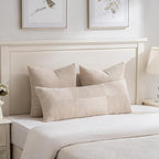 Fancy Homi 2 Packs Tan Decorative Throw Pillow Covers 18x18 Inch - Image 5