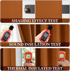 Yakamok Room Darkening 100% Blackout Curtains Grommet Window Treatments - Image 5
