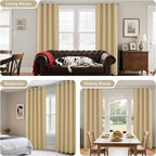 Joydeco Blackout Curtains 90 Inch Length 2 Panels Set, Thermal Insulated Long - Image 6