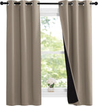 NICETOWN 100% Blackout Short Curtains by NICETOWN