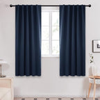 Deconovo Blackout Curtains, Thermal Insulated, W42 x L63 2 Panels, Back Tab by Deconovo