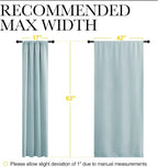 NICETOWN 2 Panels Blackout Curtains, Rod Pocket Thermal Insulated Curtains - Image 5