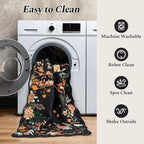 Rugflix Scalloped Floral Rug for Entryway, 2x3 Washable Non-Slip Kitchen Area - Image 6