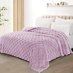 Exclusivo Mezcla Queen Size Flannel Fleece Blanket, Super Soft and Warm - Image 2
