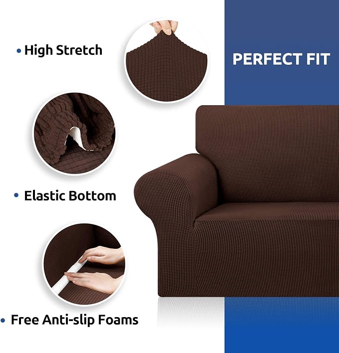 KEKUOU Stretch Sofa Cover Slipcover ，Couch Covers - Image 7