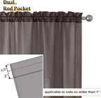 Aiyufeng Chocolate Brown Sheer Curtains 84 Inches Long 2 Panels, Solid Voile - Image 4