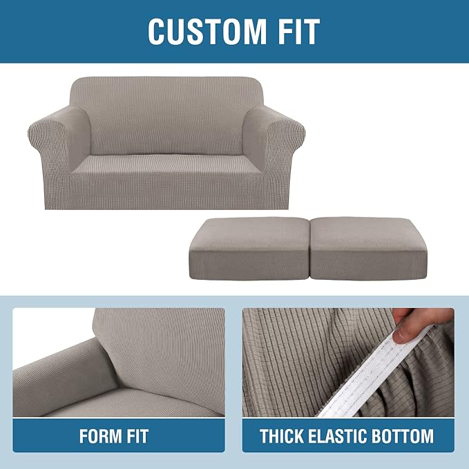 H.VERSAILTEX 3 Piece Stretch Sofa Covers - Image 4