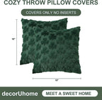 decorUhome St. Patrick’s Day Shamrock Green Pillow Covers 18x18 Inch Set of 2 - Image 8