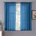 Tollpiz Sheer Curtains Linen Textured Living Room Curtain Sheers Light by Tollpiz