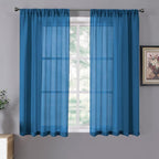 Tollpiz Sheer Curtains Linen Textured Living Room Curtain Sheers Light by Tollpiz