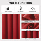 Joydeco Blackout Curtains 120 inches Long 2 Panels Set, Thermal Insulated Long - Image 3