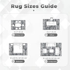 Area Rugs 10x14 Living Room: Washable Rug Modern Abstract Neutral Soft Non-Slip - Image 8