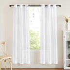 NICETOWN White Sheer Curtains 72 inches Long by NICETOWN
