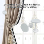 Curtain Tiebacks 2 Pack Curtain Holdbacks Zinc Alloy Curtain Tie Backs Wall - Image 5