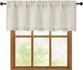 OWENIE Natural Valances for Windows 1 Pcs 18 Inch Length, Light Filtering by OWENIE
