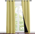 NICETOWN Paler Yellow Full Shade Curtain Panels, Pair of Thermal Insulated & by NICETOWN