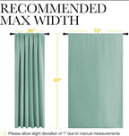 NICETOWN 2 Panels Blackout Curtains, Rod Pocket Thermal Insulated Drapess - Image 4