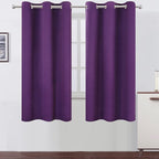 LEMOMO Purple Thermal Blackout Curtains/38 x 63 Inch/Set of 2 Panels Room by Lemomo