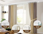 KAMANINA 1 Inch Extra Long Curtain Rod 140 to 195 Inches White Heavy Duty - Image 4