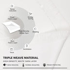 Deconovo White Curtains, Room Darkening Curtain, Thermal Insulated Soundproof - Image 7
