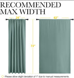 NICETOWN 2 Panels Blackout Curtains, Rod Pocket Window Curtains Room Darkning - Image 4